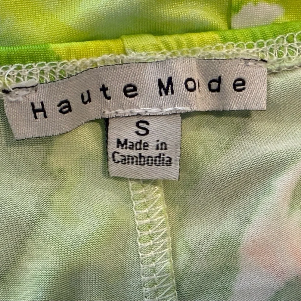 Haute Monde Green and Blue Maxi Dress/size S